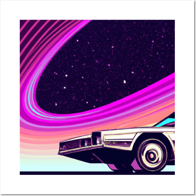 Retro Futuristic Car Wall Art by retroprints